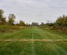 The west entrance to the prairie, occasionally still used as an airstrip.